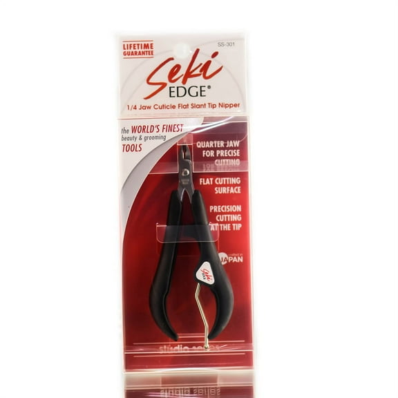 Seki Edge 1/4 Jaw Cuticle Flat Slant Tip Nipper - Option : SS-301