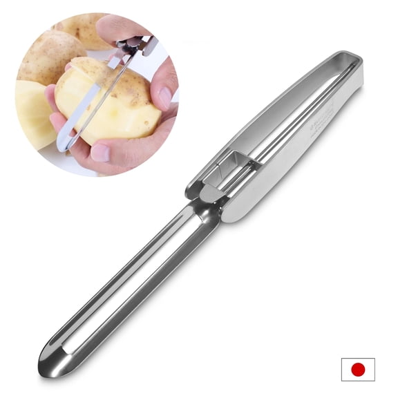 Vegetable Peeler, Japanese Stainless Steel Blade Made in Japan, for Potatoes and Carrots