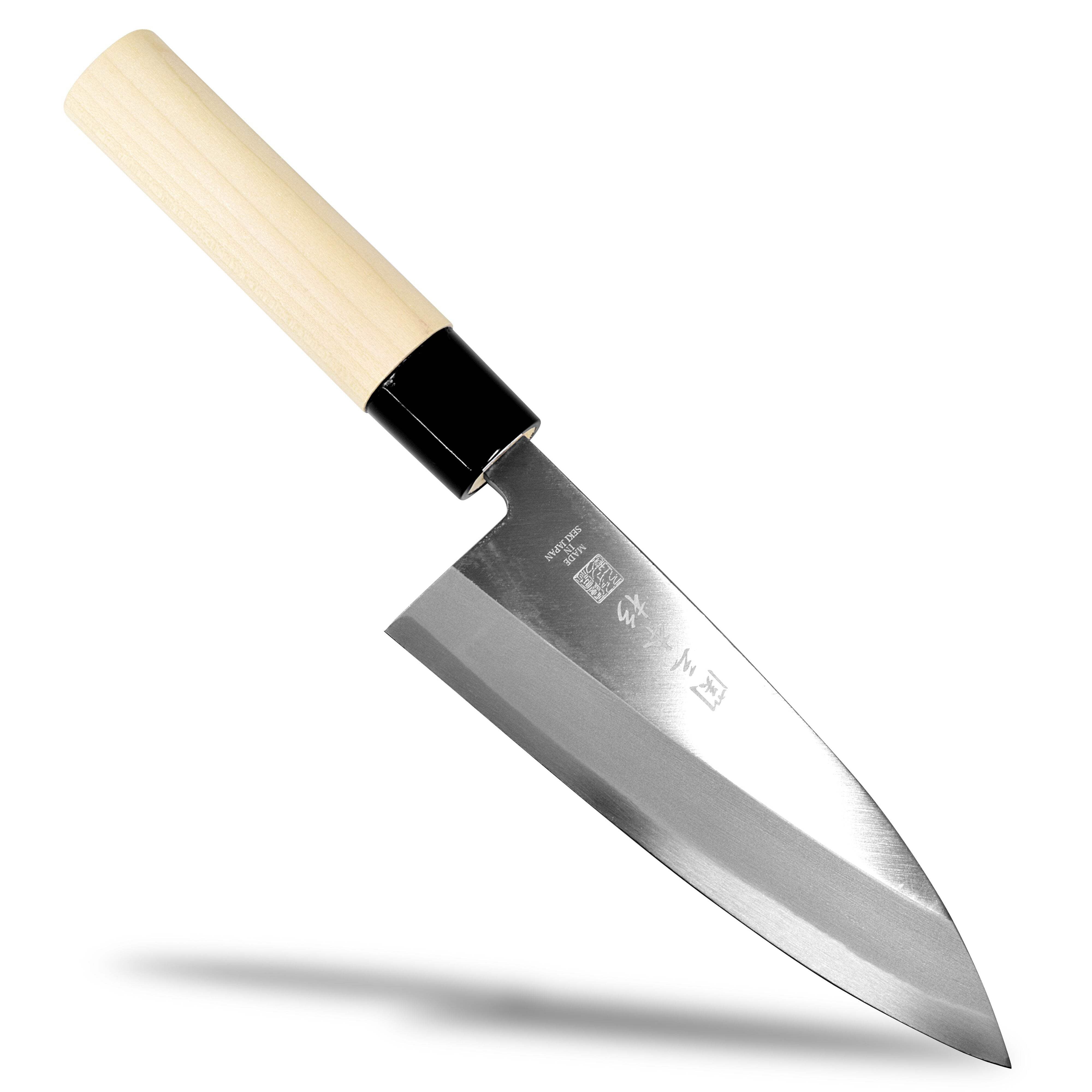 Seki Sanbonsugi Forged Japanese Deba Knife 5.9 inch (150mm) - White Steel #2 (Shirogami #2)