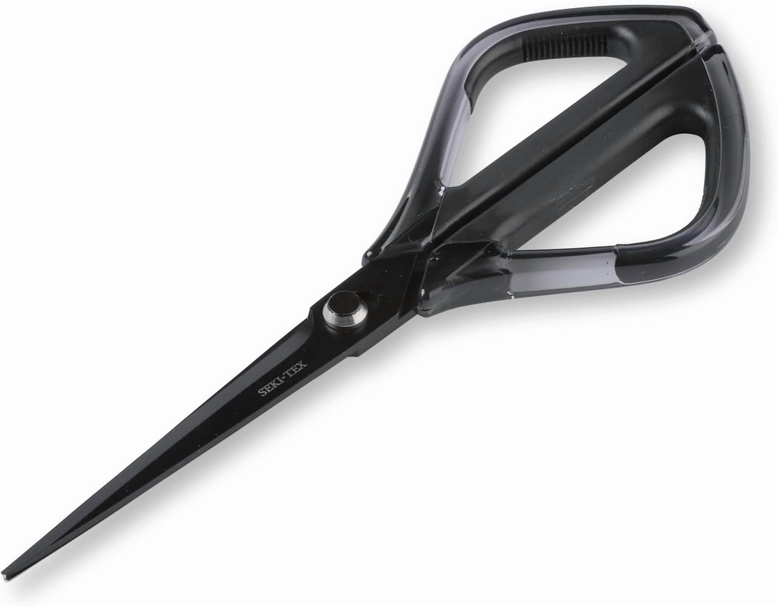 Seki-Tex Black Nonstick Stainless Steel Smart Cardboard Opener Scissors