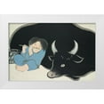 thumbnail image 1 of Sekka, Kamisaka 14x11 White Modern Wood Framed Museum Art Print Titled - Flute player from Momoyogusa, 1 of 4