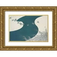thumbnail image 1 of Sekka, Kamisaka 18x13 Gold Ornate Wood Framed with Double Matting Museum Art Print Titled - Birds from Momoyogusa, 1 of 4