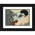 thumbnail image 1 of Sekka, Kamisaka 32x23 Black Ornate Wood Framed with Double Matting Museum Art Print Titled - Chrysanthemums from Momoyogusa, 1 of 4