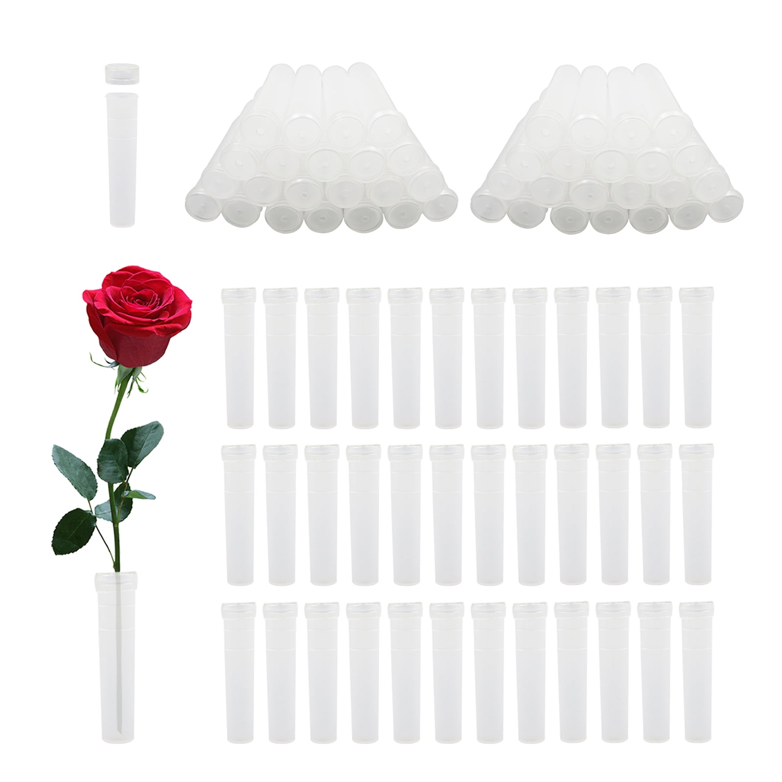 Sekonow 100pcs Floral Water Tubes, 2.8in Flower Water Tubes for Fresh ...