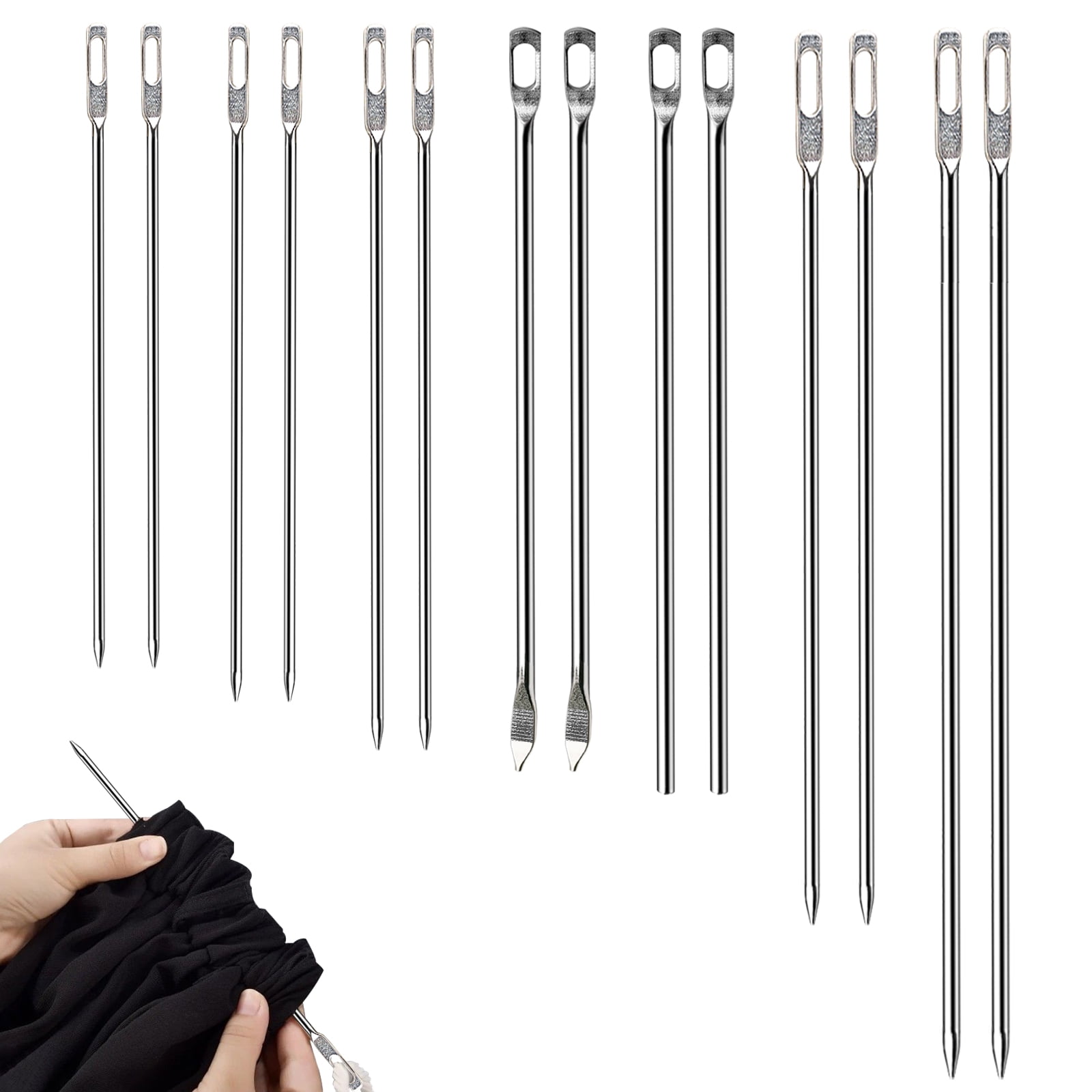 Sekonow 14Pcs Drawstring Threader Tool Set, 7 Sizes Quick & Easy Draw ...