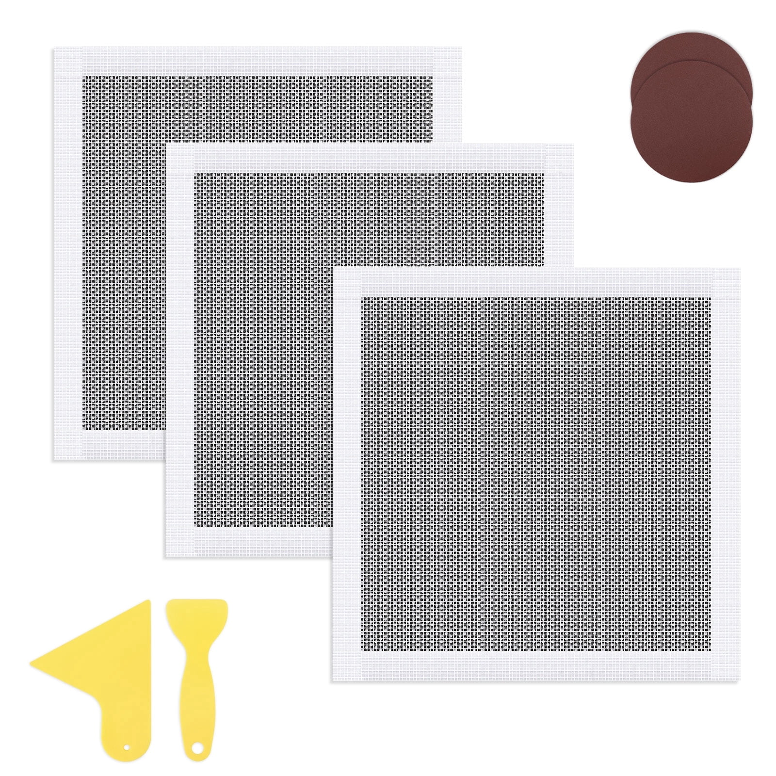Sekonow 3 Pack 12 x 12in Drywall Repair Kit Self Adhesive, Fiberglass ...