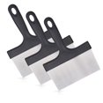 thumbnail image 1 of Sekonow 3 Pack Griddle Scraper, Stainless Steel Flat Top Grill Scraper with 5" Handle, Food Scraper Tool Kitchen for Griddle Accessories, Outdoor Barbecue Turner Tools, 1 of 7