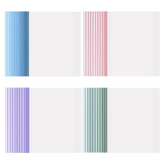 Sekonow 40 Pack Clear Report Covers with Sliding Bar, Presentation Folders for A4 and Letter Size Paper, Resume Portfolio Folder File Document Binder, 50 Sheet Capacity, Gradient Colors