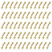 SEKONOW 60Pcs Double Lobster Clasps, Double Claw Connector, Small Necklace Bracelet Extenders, Necklace Shortener Clasp Bracelet Extension Clasp, Silver