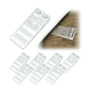 Sekonow 8 Pack Door Stopper Wedge Stackable Furniture Shims, Clear Rubber Furniture Levelers Leveling Shims for Toilet Table Uneven Floors, Anti Slip Door Stop for Bottom of Door