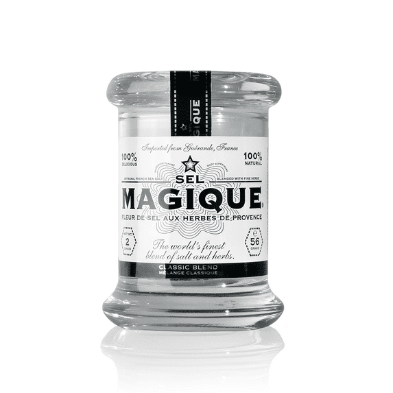 Sel Magique Herb Sea Salt Classic Blend - Fleur de Sel From France, 2oz Small Jar