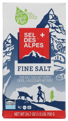 Sel des Alpes Fine Salt 24.7 oz (Pack of 10)