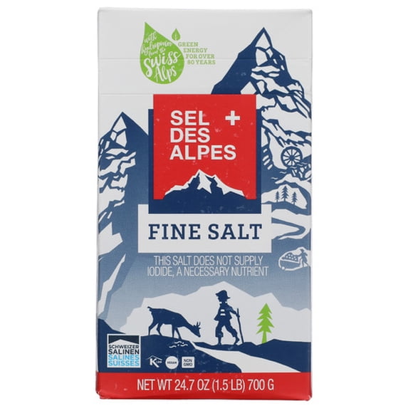 Sel des Alpes Fine Salt 24.7 oz (Pack of 10)
