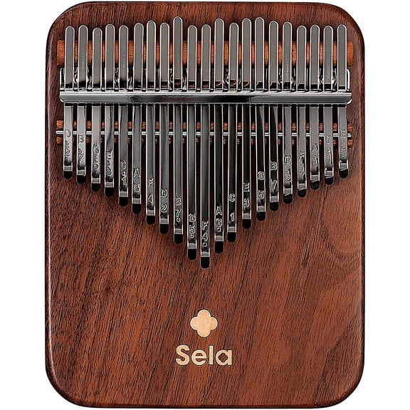 Sela 21 Note Solid Kalimba Black Walnut