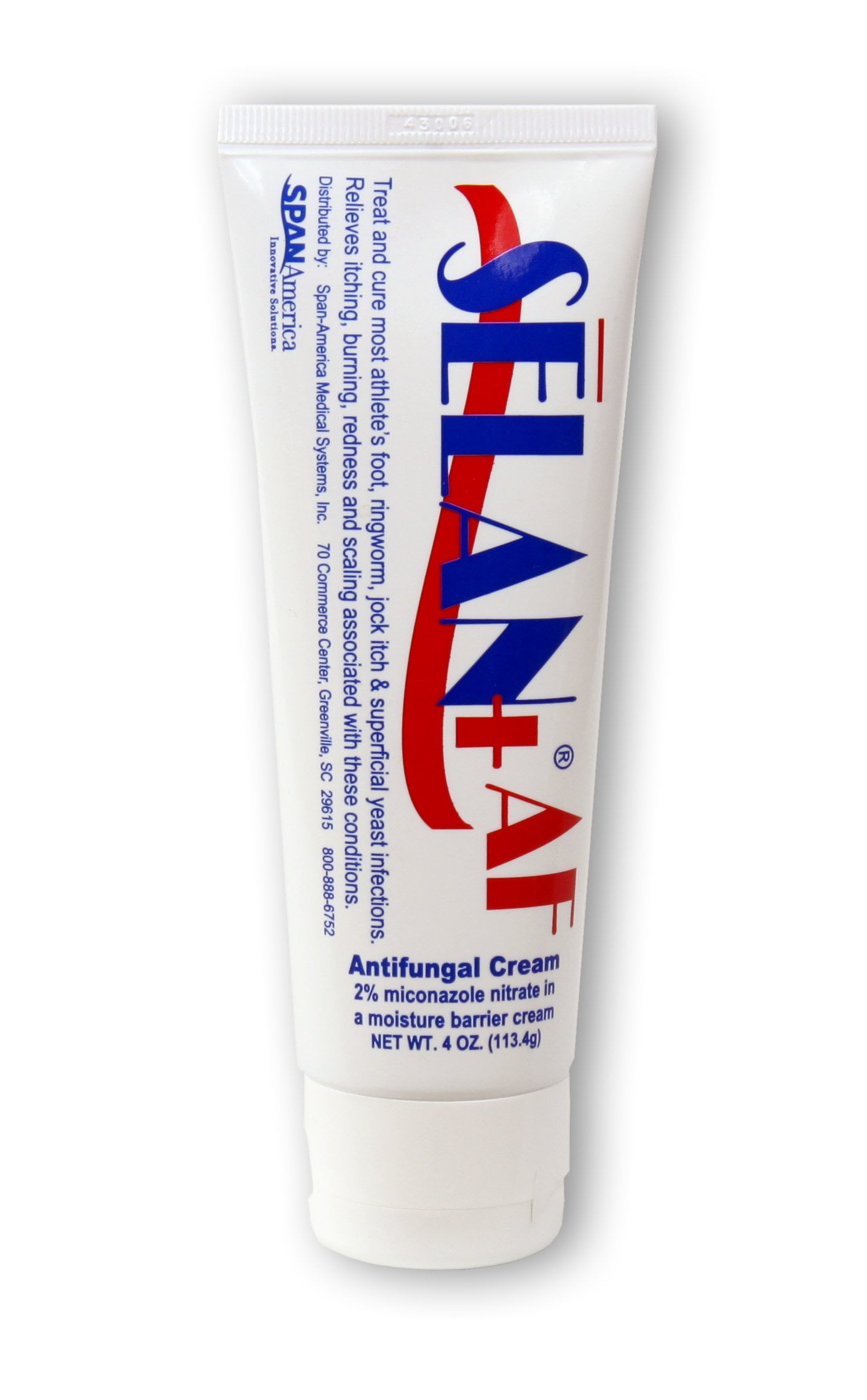 Selan+ AF Antifungal 2% Strength Cream 4 Ounce Tube, PJSAF04012 - SOLD BY: PACK OF ONE