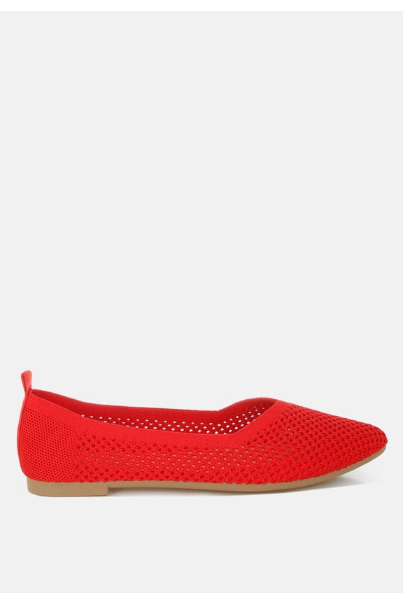 Selaris Fly Knit Slip On Ballerinas