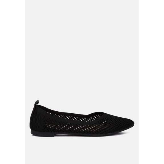 London Rag Selaris Fly Knit Womens Slip On Ballerinas