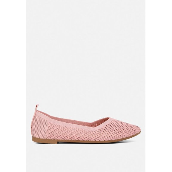 London Rag Selaris Fly Knit Womens Slip On Ballerinas
