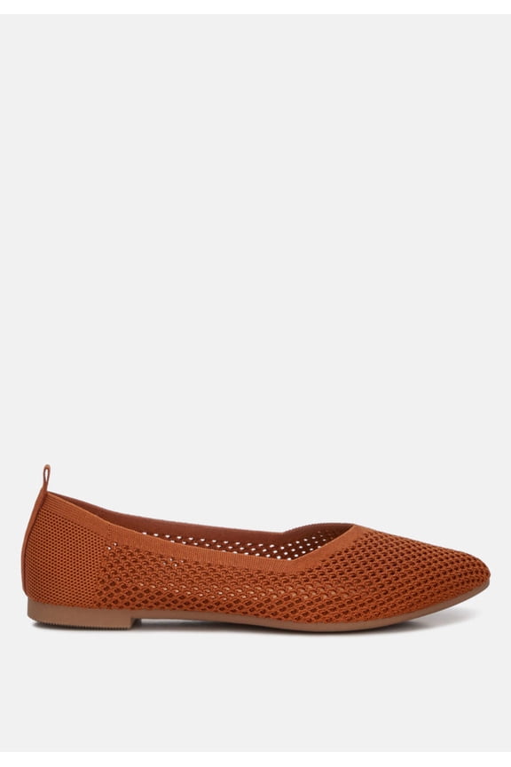 Selaris Fly Knit Womens Slip On Ballerinas