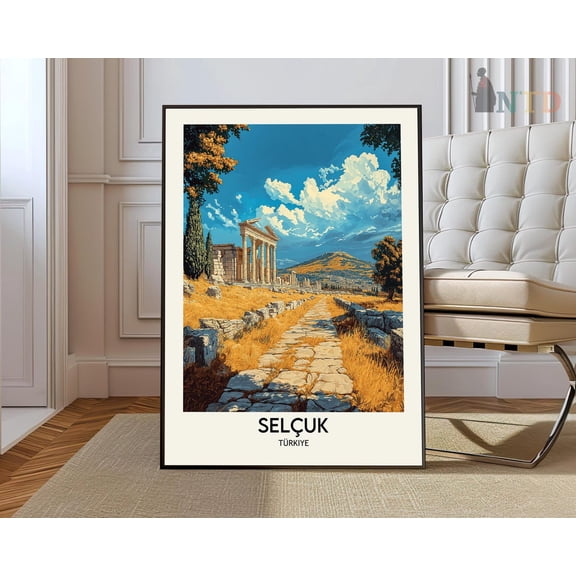 Selcuk Turkey Travel Poster Unframed Paper Print
