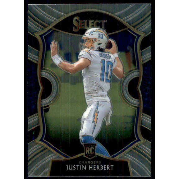 Select 2020 Justin Herbert Concourse Single Sports Card #44 (Rookie Card)