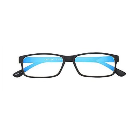 Select-A-Vision Optitek Computer Readers Rectangular Reading Glasses, Black, 53.975 mm + 1.25 ( PACK OF 3)