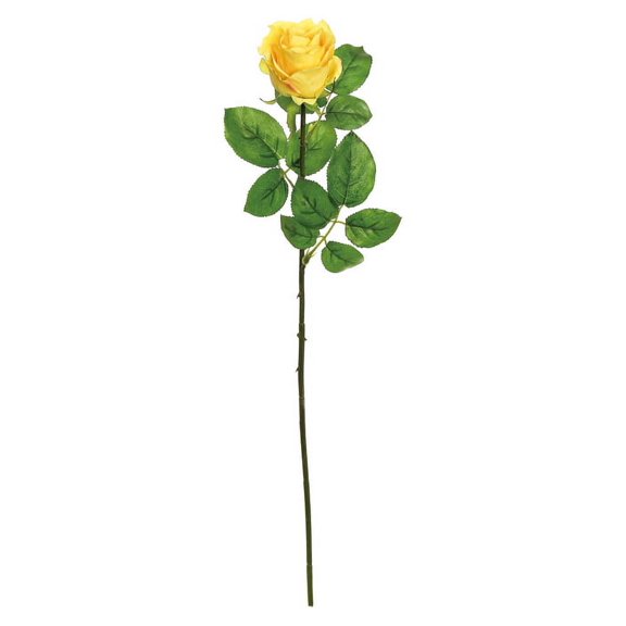 Select Artificials Yellow Rose Bloom Artificial Floral Stem