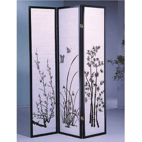 Select Bamboo, Flowers 3 to 8 Panel Room Divider (Flower, 3)