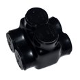 Select Black Insulated Dual Entry Splice Electrical Connector, Multi