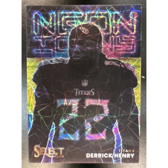 Select Derrick Henry #NI-7 Neon Icons Gold Prizm