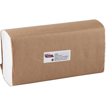 Cascades North River Multifold Paper Towels - 1-Ply, White - 250/Pack, 16 Packs/Carton