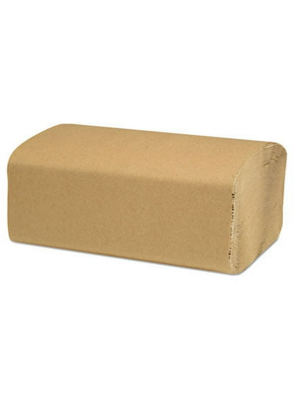 Select Folded Paper Towels, Single-Fold, Natural, 9 X 9.45, 250/pack, 16/carton | Bundle of 5 Cartons