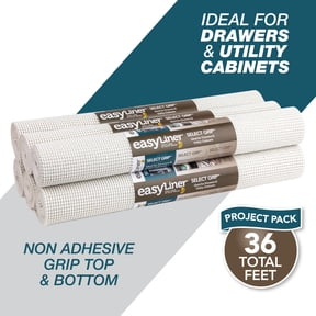 Select Grip EasyLiner Brand Shelf Liner - White, 6 pk, 20 in. x 6 ft.