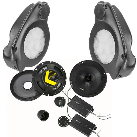 Select Increments JKU-Pods (30647k) Custom-fit Speaker Pods w/ 6.75" Component Kicker Speakers