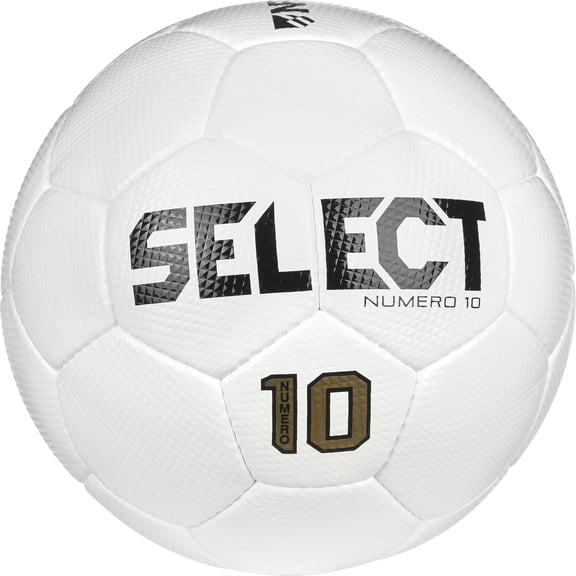 Select Numero 10 V25 Soccer Ball All White Size 5 NFHS,NCAA Approved