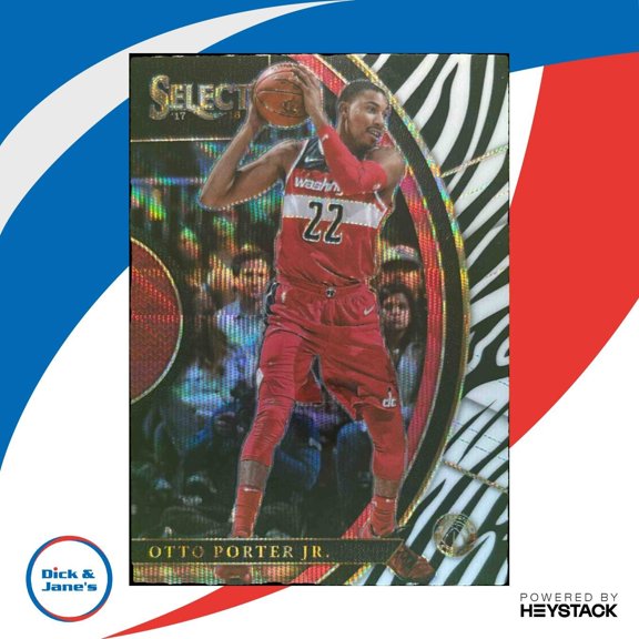 Otto Porter Jr. Washington Wizards 50 Select Base Zebra Prizms NBA Trading Card
