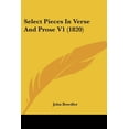 thumbnail image 1 of Select Pieces In Verse And Prose V1 (1820) (Paperback), 1 of 1