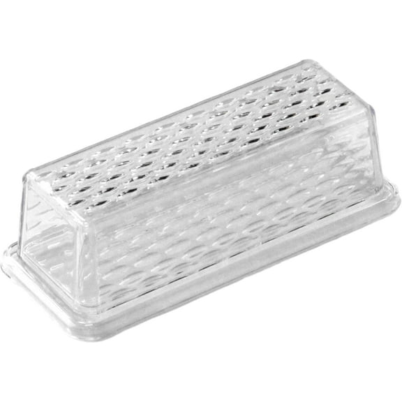 Select Plastic Butter Dish, 7 Inches In Length, Clear