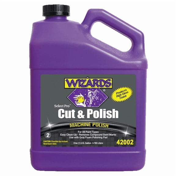 "Wizards Select Pro Cut & Polish 2 Gallon All-in-One Compound | Heavy Cut & High Gloss Finish for Auto Detailing & Paint Correction | Swirl Remover & Shine Enhancer "