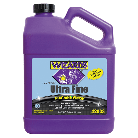 "Wizards Select Pro Extra Fine Finishing Polish 3 Gallon | Professional-Grade Swirl Remover for Black & Dark Paints | High-Gloss Finish for Auto Detailing & Body Shops "