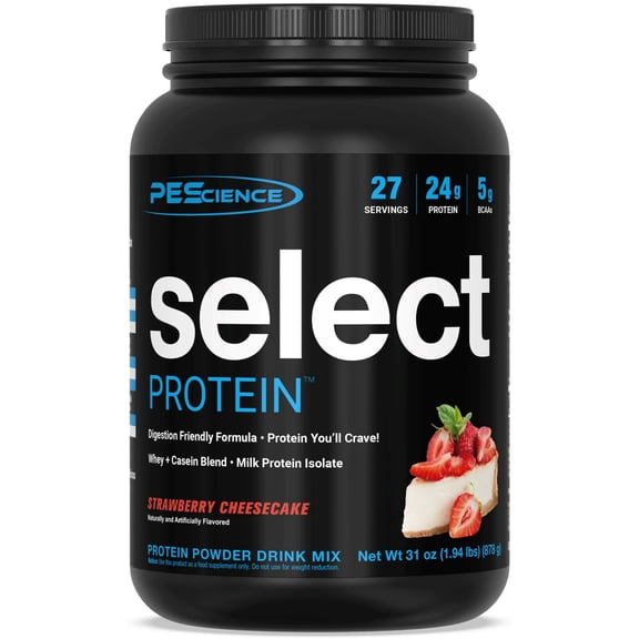 Select Protein Powder Whey & Casein Blend with Milk Protein Isolate, Low Carb, Gluten-Free