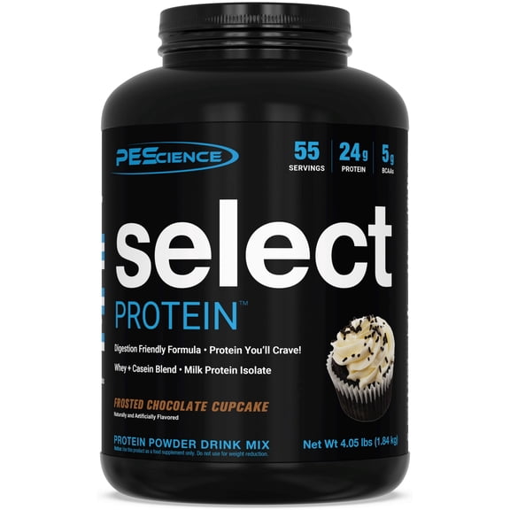 Select Protein Powder Whey & Casein Blend with Milk Protein Isolate, Low Carb, Gluten-Free