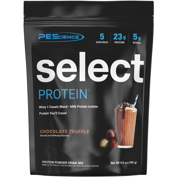 Select Protein Powder Whey & Casein Blend with Milk Protein Isolate, Low Carb, Gluten-Free