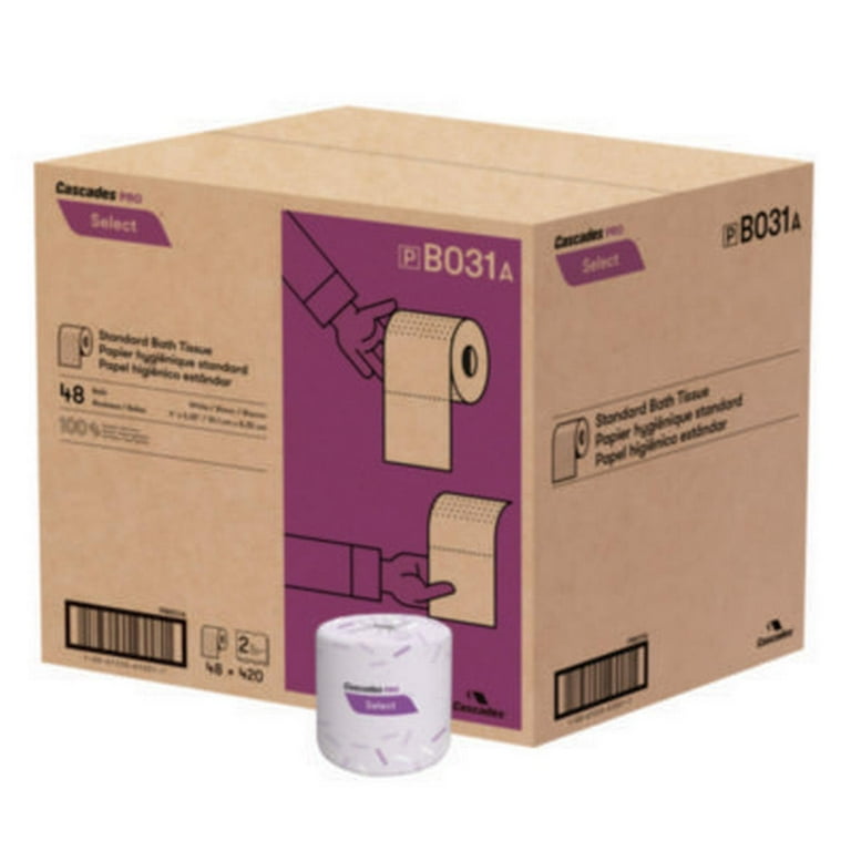 Select Standard Bath Tissue, 2-Ply, White, 4 x 3.25, 420 Sheets/Roll, 48 Rolls/Carton Select Standard Bath Tissue, 2-Ply, White, 4 x 3.25, 420 Sheets/Roll, 48 Rolls/Carton