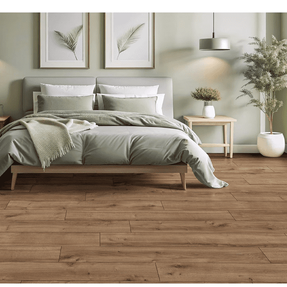 Open Box Select Surfaces SCLMF0515 Dakota Waterproof Laminate Flooring, 14.99 sq. ft. per box