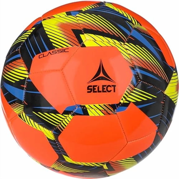 Select V24 Classic Soccer Ball, Size 4, Orange/Black