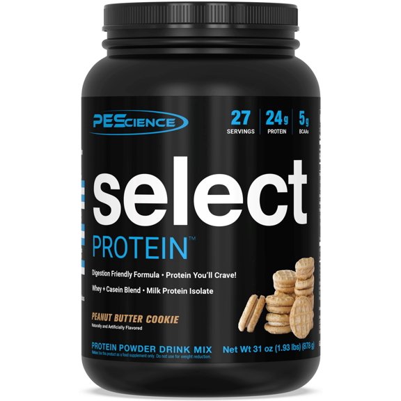 Select Protein Powder Whey & Casein Blend with Milk Protein Isolate, Low Carb, Gluten-Free