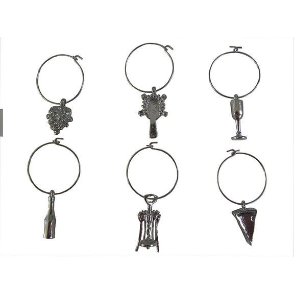Select Wine Glass Charms markers-Set of 6-RiverView Enterprise