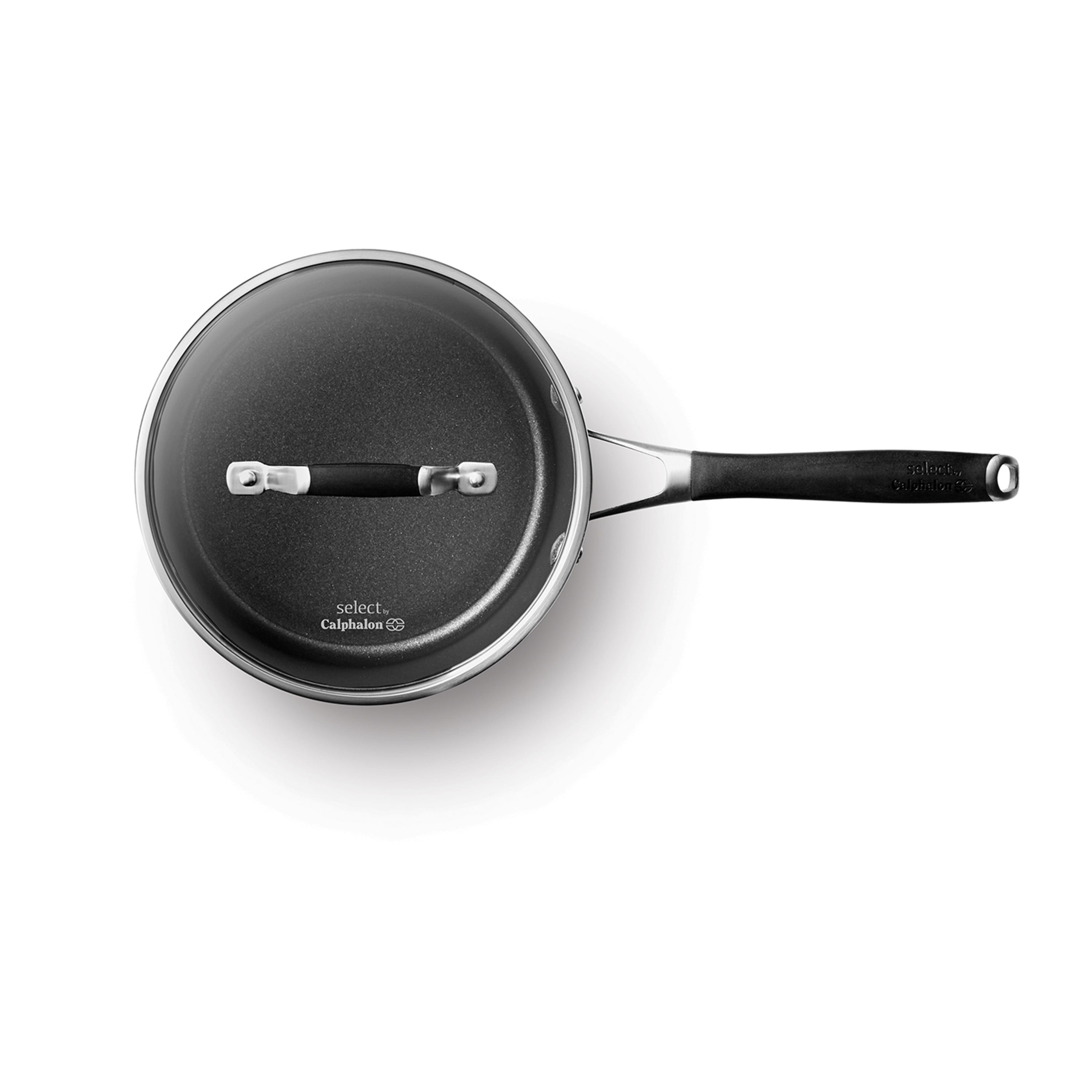 Select by Calphalon™ Space-Saving Hard-Anodized Nonstick 3.5-Quart Sauce  Pan with Cover