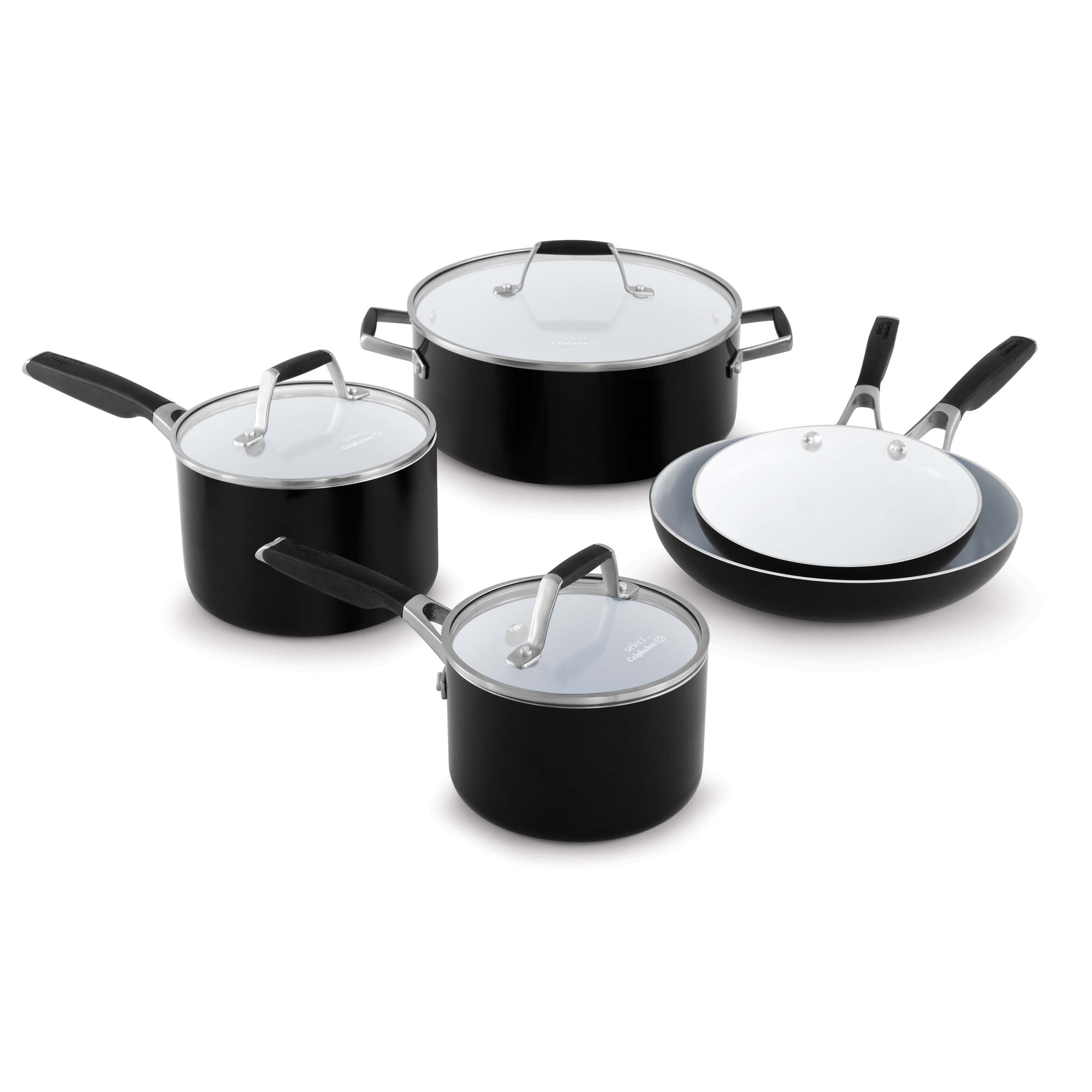 Select by Calphalon Oil Infused Ceramic 8- Piece Cookware Set